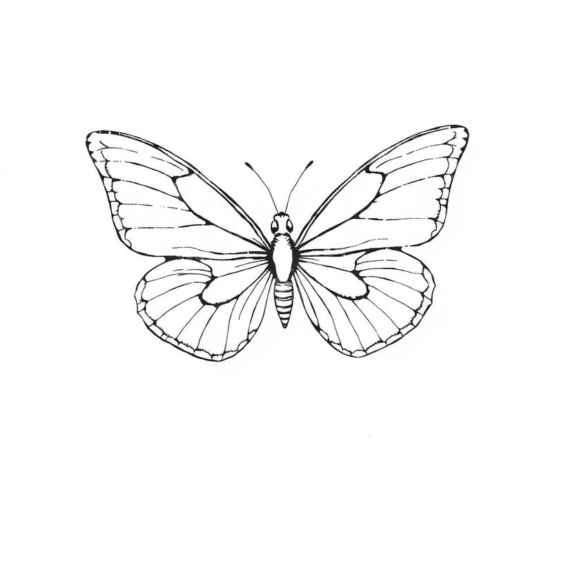 Butterfly Tattoo — AI tattoo design by DesignMyInk