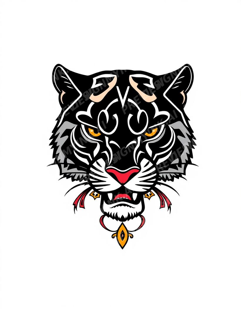 Panther Tattoo — AI tattoo design by DesignMyInk