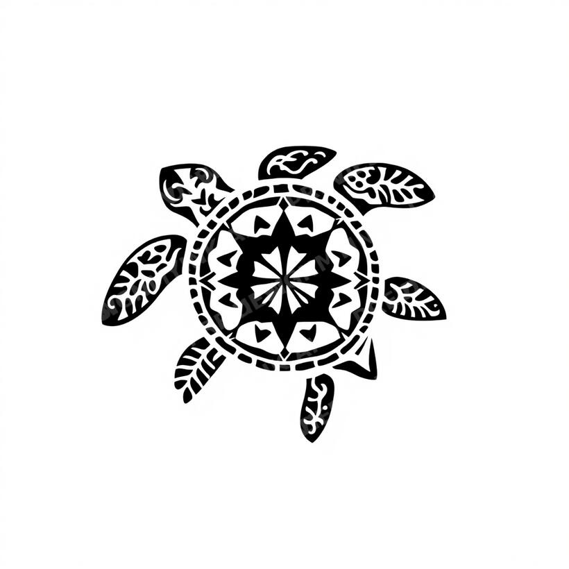 Honu Turtle Tattoo — AI tattoo design by DesignMyInk