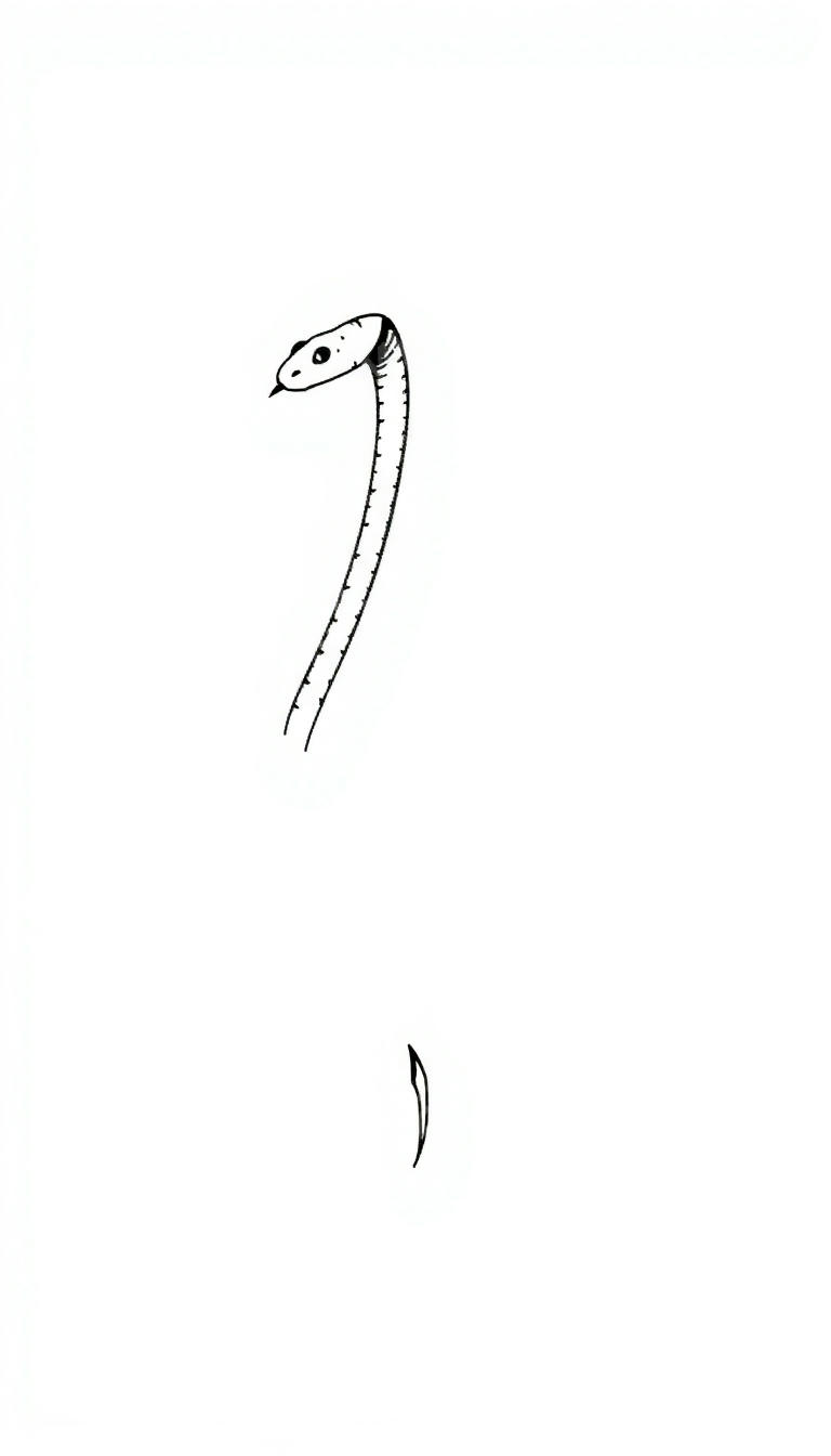 Snake tattoo design in the Fine Line style — AI-generated concept 2 by DesignMyInk