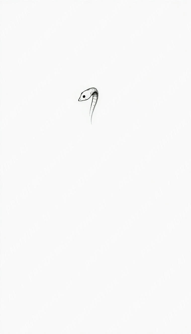 Snake tattoo design in the Fine Line style — AI-generated concept 5 by DesignMyInk