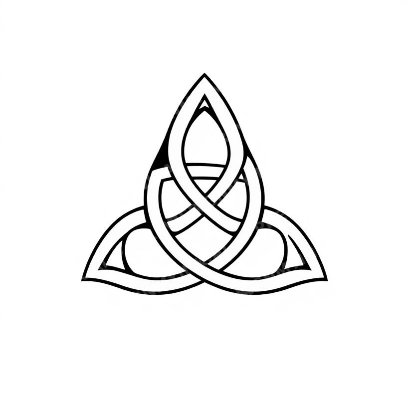 Triquetra Tattoo — AI tattoo design by DesignMyInk